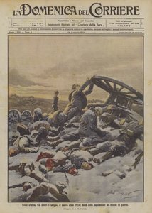 Wie das neue Jahr 1915 mit Schmerzen und Blut beginnt, die Hälfte der Weltbevölkerung im Krieg
