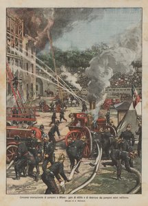 Internationaler Feuerwehrwettbewerb in Mailand, Geschicklichkeits- und Fertigkeitswettbewerbe der ausländischen Feuerwehrleute in der Arena