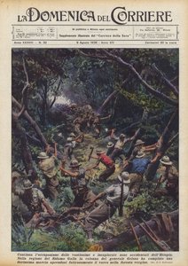 Die Besetzung der riesigen und unerforschten westlichen Gebiete Äthiopiens geht weiter von Achille Beltrame