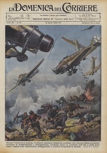 Während der Offensive in Aragonien hat die italienische Legionärsfliegerei zu den siegreichen...