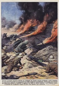 Heroische Patrouillen um Tobruk von Achille Beltrame