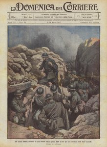 Die letzten fieberhaften Momente in unserem Graben vor dem Angriff auf die feindlichen Linien von Achille Beltrame