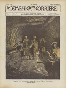 Die Arbeiten Am Simplontunnel, Im Inneren Des Berges