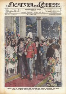 Die Könige von Italien in Dänemark von Achille Beltrame