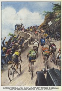 Die lauten Begeisterungen der Fans von Guerra und Binda charakterisierten die erste Phase des Giro d