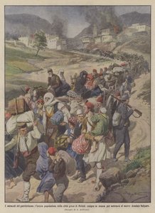 Die Wunder des Patriotismus, die gesamte Bevölkerung der griechischen Stadt Melnik emigriert