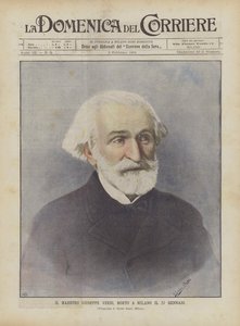 Der Meister Giuseppe Verdi, gestorben in Mailand am 27. Januar