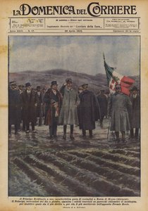Der Kronprinz bei einem charakteristischen Bauernwettbewerb in Rocca di Mezzo (Abruzzen)
