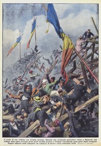 Der Einsturz einer Tribüne mit dreitausend Menschen