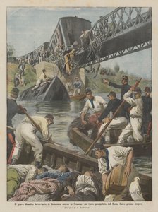 Das schwere Eisenbahnunglück vom letzten Sonntag in Frankreich, ein Zug stürzt in den Fluss Loire bei Angers