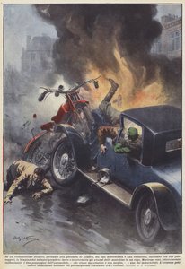 Bei einem heftigen Zusammenstoß am Stadtrand von London zwischen einem Motorrad und einem