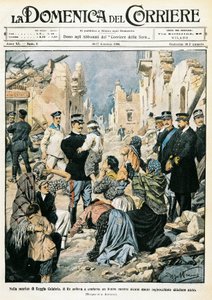 Italien, Mailand, König von Italien besucht Reggio Calabria von Achille Beltrame