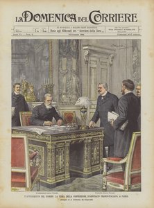 Das Ereignis des Tages, die Unterzeichnung des französisch-italienischen Schiedsvertrags in Paris