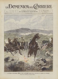 Der Anglo-Burenkrieg, Verlust der britischen Artillerie in der Schlacht von Colenso (14. Dezember) von Achille Beltrame