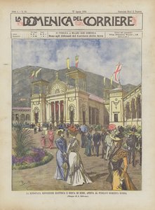 Die Erneuerte Elektrische Und Seidenausstellung Von Como, Am Letzten Sonntag Für Die Öffentlichkeit Geöffnet von Achille Beltrame