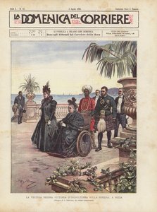 Die alte Königin Victoria von England an der Riviera, in Nizza
