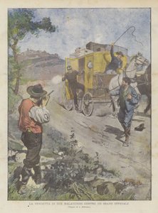 Die Rache Von Zwei Gaunern Gegen Einen Tapferen Offizier von Achille Beltrame