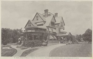 Das gewöhnliche Zuhause von Edison, in der Nähe seines Labors von Achille Beltrame