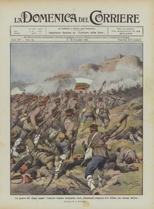 Der Krieg der fünf Völker, die bulgarische Armee erobert Kirk Kilisse auf dem Vormarsch nach Adrianopel