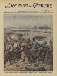Der Krieg, türkische Truppen zur Verstärkung auf die Halbinsel Gallipoli geschickt, deren Landung