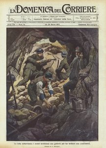 Der unterirdische Kampf, unsere Truppen beenden einen Tunnel, um eine Gegenmine zu zünden