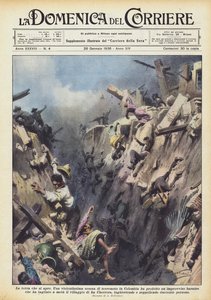 Die Erde, die sich öffnet von Achille Beltrame