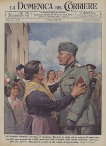 Die triumphale Woche des Duce in Sardinien von Achille Beltrame