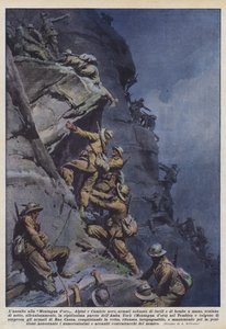 Der Angriff auf den Goldenen Berg von Achille Beltrame