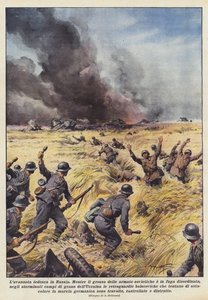 Der deutsche Vormarsch in Russland von Achille Beltrame
