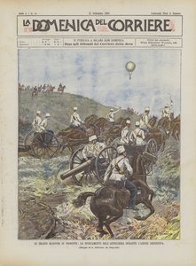Die großen Manöver im Piemont, die Verlagerung der Artillerie während der endgültigen Aktion