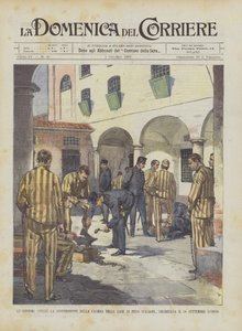 Die zivilen Reformen, die Abschaffung der Kette in den italienischen Strafanstalten, beschlossen am 20. September von Achille Beltrame