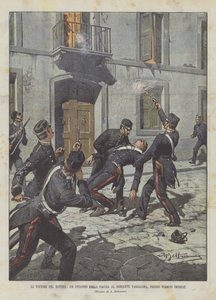 Die Opfer der Pflicht, eine Episode der Jagd auf den Banditen Varsalona bei Termini Imerese von Achille Beltrame