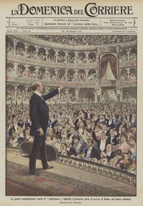 Die großen Demonstrationen gegen den Giolittismus, Gabriele d