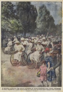 Die Krankenschwestern amüsieren sich von Achille Beltrame