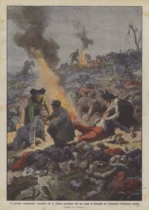 Die erbarmungslosen Folgen, Bauern in Elsass entzünden Feuer auf den Schlachtfeldern
