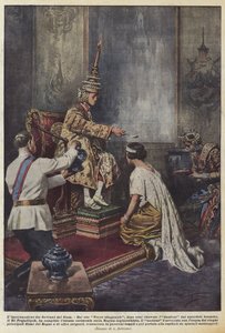 Die Krönung der Könige von Siam von Achille Beltrame