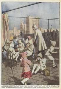Der Winter auf den Wolkenkratzern von Achille Beltrame