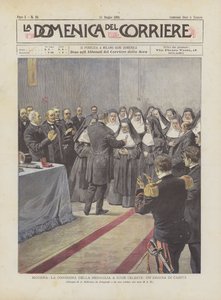 Modena, Die Verleihung Der Medaille An Schwester Celeste, Eine Heldin Der Nächstenliebe von Achille Beltrame