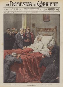 Tod von Papst Pius X in seinen Gemächern im Vatikan in der zweiten Stunde des 20. laufenden Monats