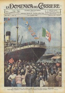 Im Hafen von Triest von Achille Beltrame