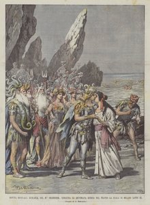 Musikalische Neuheiten, Oceana von Maestro Smareglia, letzte Woche im Teatro La Scala in Mailand aufgeführt (Akt II)