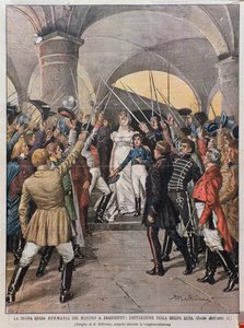 Aufführung der Oper Germania von Alberto Franchetti (1860-1942) im Teatro alla Scala in Mailand im Jahr 1902
