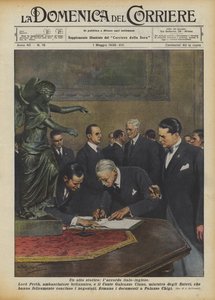 Ein historischer Akt, das italienisch-englische Abkommen