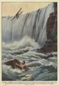 Ein exzentrischer Amerikaner ließ sich in einem Fass einschließen, um auch dieses Jahr den berühmten Niagara-Fall zu überwinden