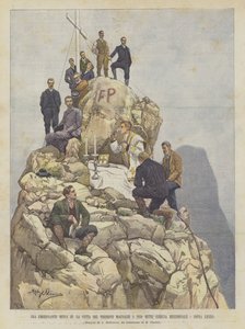 Eine aufregende Messe auf dem Gipfel des Torrione Magnaghi auf 2050 Metern (Grigna Meridionale, oberhalb von Lecco)