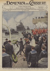 Eine bewegende Zeremonie, Seebestattung eines gesunkenen britischen U-Bootes
