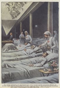 Eine Kuriose Anwendung Des Kinematographen Für Die Verwundeten von Achille Beltrame