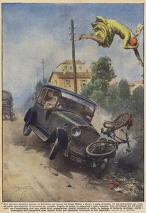 Eine junge Lehrerin, die mit dem Fahrrad in die Nähe des Dorfes Ticino in Pavia kam, wurde überfahren