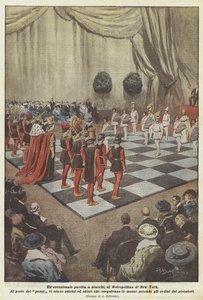Ein außergewöhnliches Schachspiel im Metropolitan von New York von Achille Beltrame
