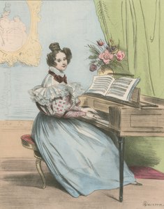 7 Uhr abends von Achille Devéria